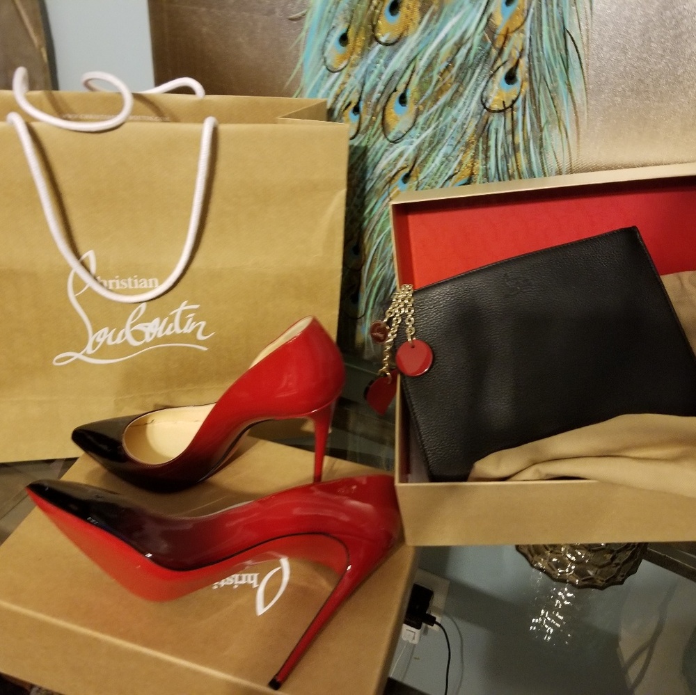 Christian Louboutin heelsââClutch SOLD - Picture 1 of 5